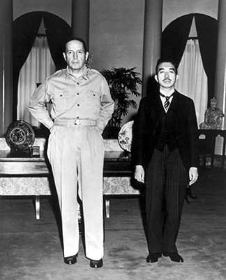 General MacArthur and Emperor Hirohito. 